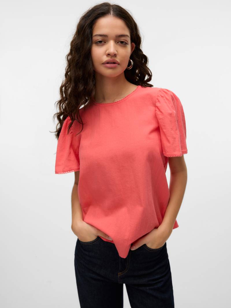 Vero Moda Kurzarmbluse »VMPRETTY SS TOP WVN GA NOOS« von Vero Moda
