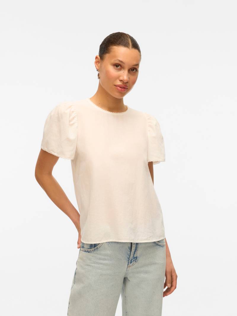 Vero Moda Kurzarmbluse »VMPRETTY SS TOP WVN GA NOOS« von Vero Moda