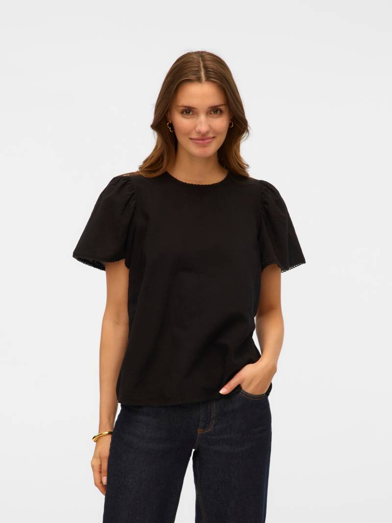 Vero Moda Kurzarmbluse »VMPRETTY SS TOP WVN GA NOOS« von Vero Moda