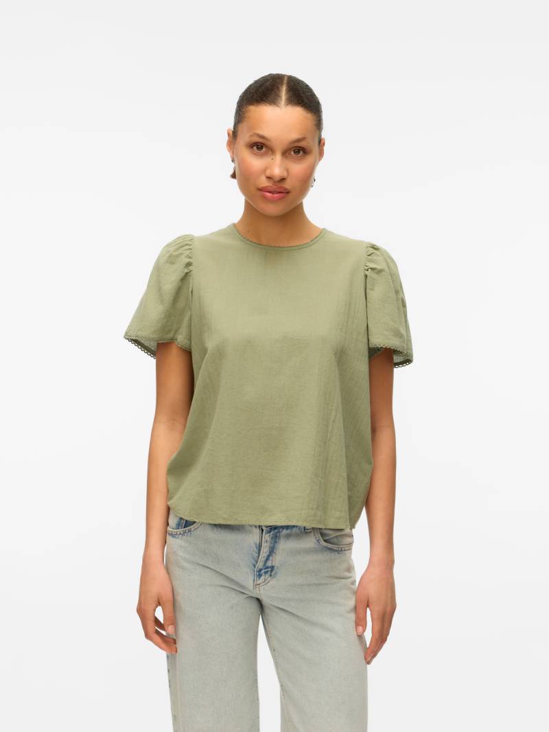 Vero Moda Kurzarmbluse »VMPRETTY SS TOP WVN GA NOOS« von Vero Moda