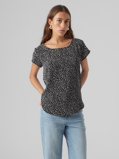 Vero Moda Kurzarmbluse »VMSAKI SS ZIP TOP AOP WVN GA NOOS« Vero Moda Kurzarmbluse »VMSAKI SS ZIP TOP AOP WVN GA NOOS« von Vero Moda