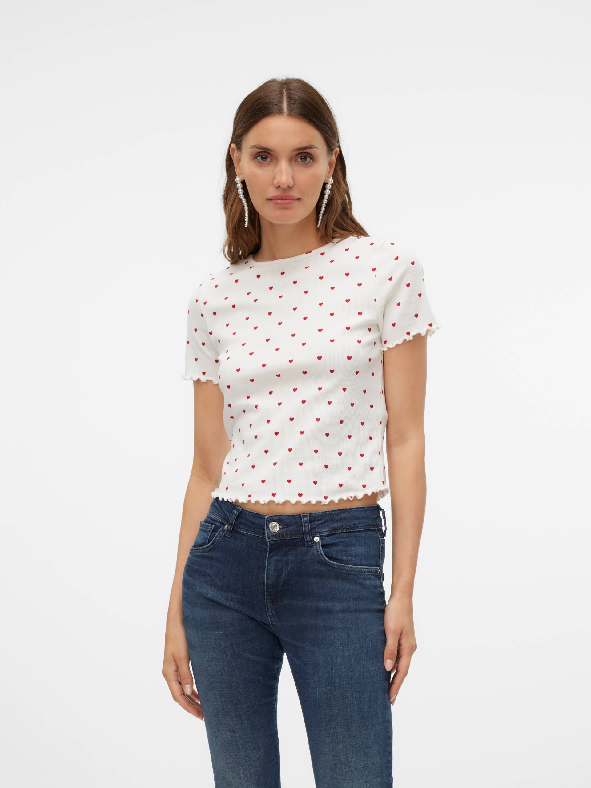 Vero Moda Kurzarmshirt »VMHARRY SS O-NECK TOP JRS NOOS« von Vero Moda