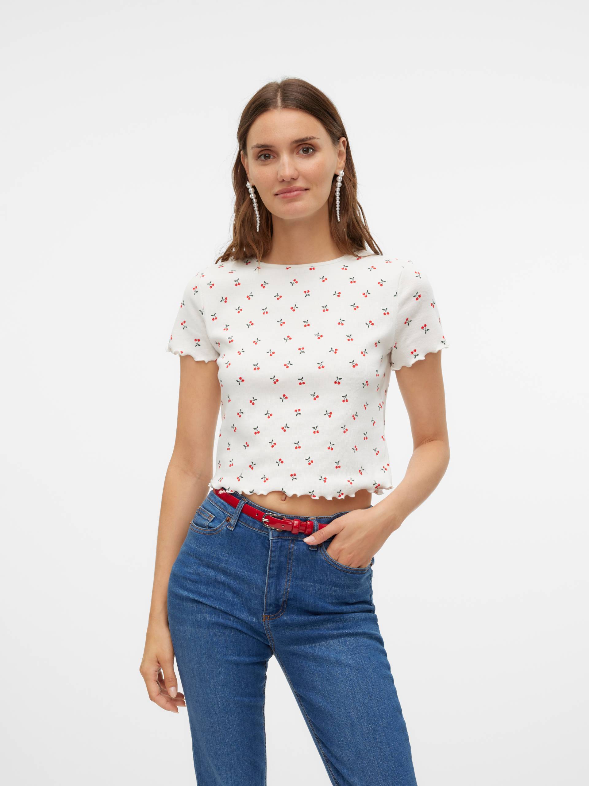 Vero Moda Kurzarmshirt »VMHARRY SS O-NECK TOP JRS NOOS« von Vero Moda