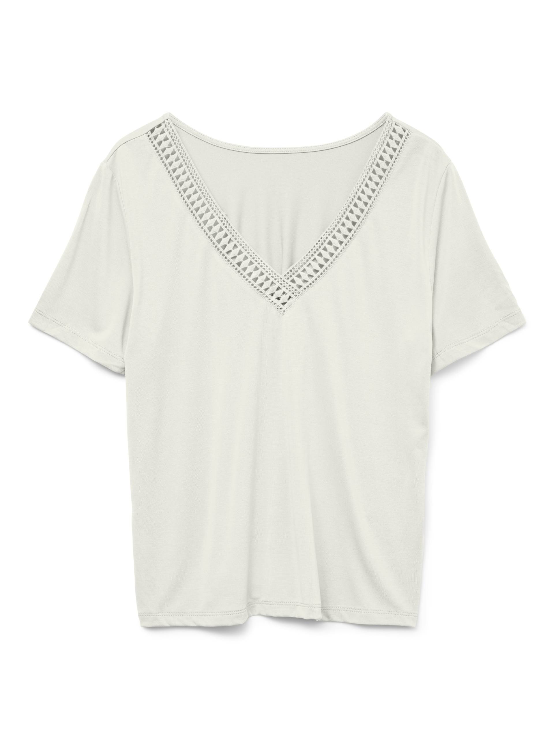 Vero Moda Kurzarmshirt »VMSAVANNAH LACE 2-WAY SS TOP JRS« von Vero Moda