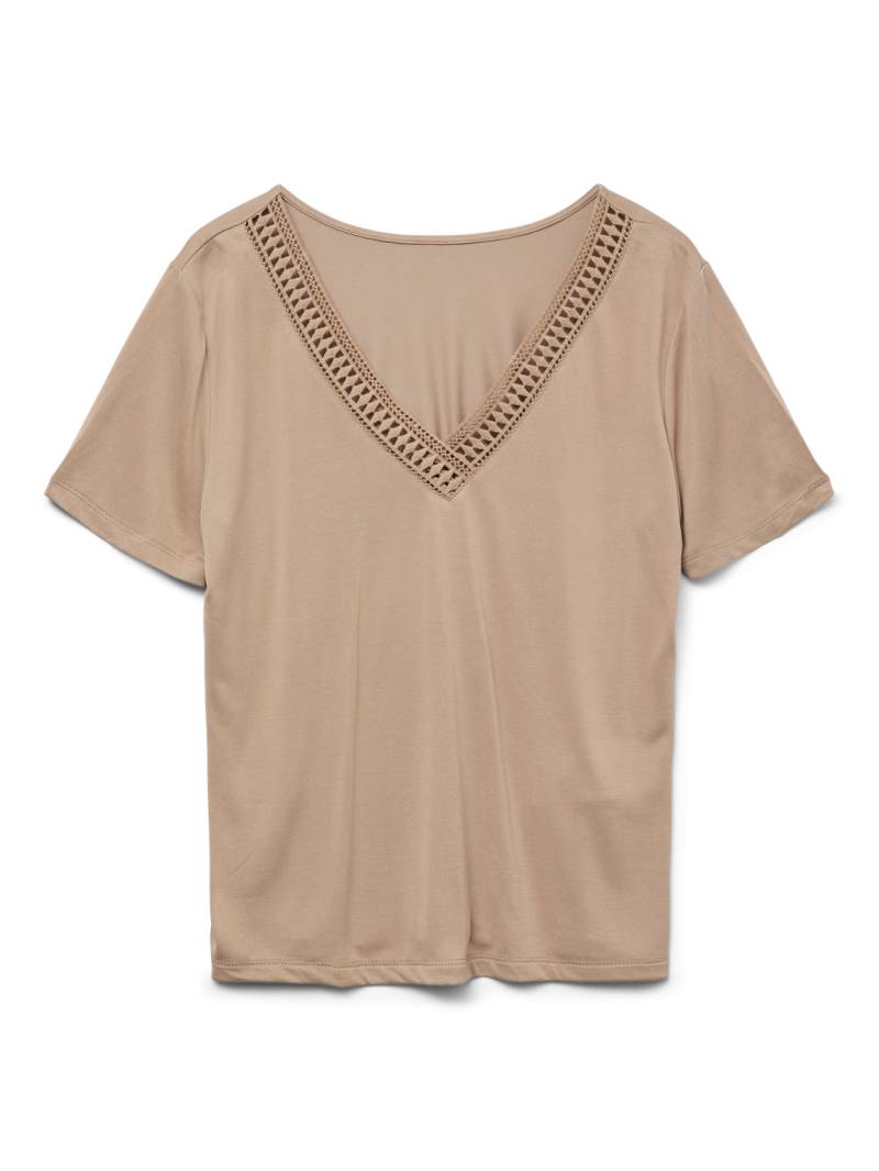 Vero Moda Kurzarmshirt »VMSAVANNAH LACE 2-WAY SS TOP JRS« von Vero Moda