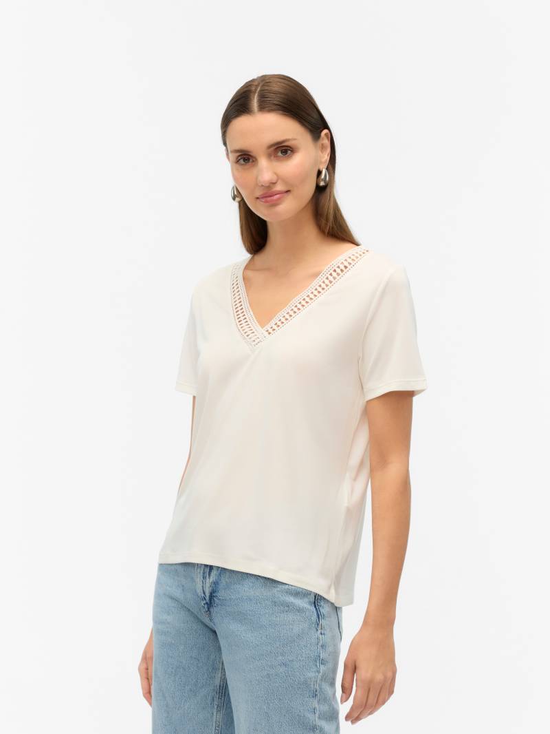 Vero Moda Kurzarmshirt »VMSAVANNAH LACE 2-WAY SS TOP JRS« von Vero Moda