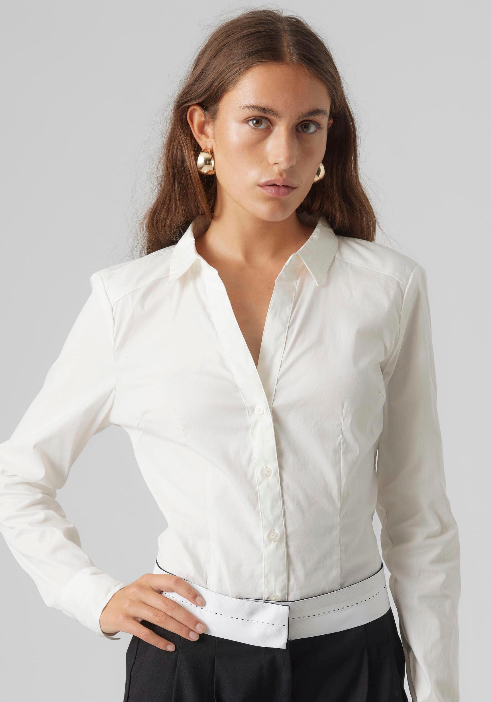 Vero Moda Blusenbody »VMLADY L/S G-STRING SHIRT WVN NEW NOOS« Vero Moda Blusenbody »VMLADY L/S G-STRING SHIRT WVN NEW NOOS« von Vero Moda