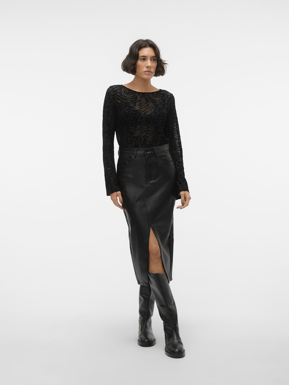 Vero Moda Lederimitatrock »VMVERI HR CALF PL SKIRT NOOS« Vero Moda Lederimitatrock »VMVERI HR CALF PL SKIRT NOOS« von Vero Moda