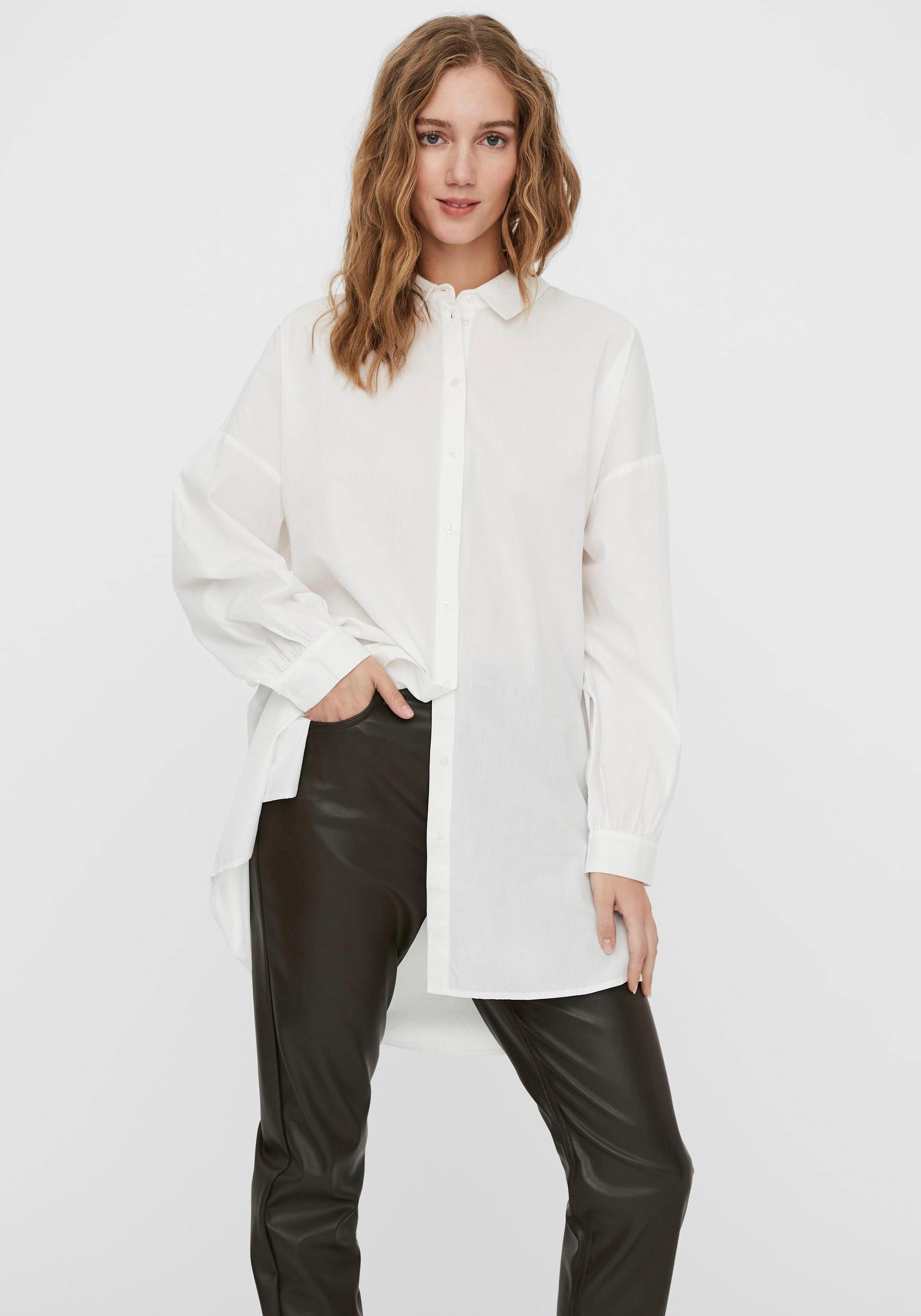 Vero Moda Longbluse »VMBINA L/S OVERSIZE SHIRT WVN« von Vero Moda