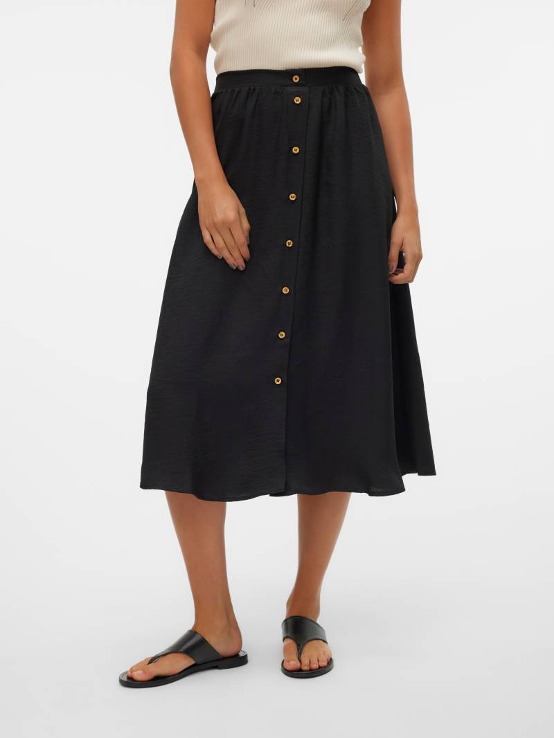 Vero Moda Maxirock »VMMELANEY HW BUTTON CALF SKIRT WVN NOOS« von Vero Moda