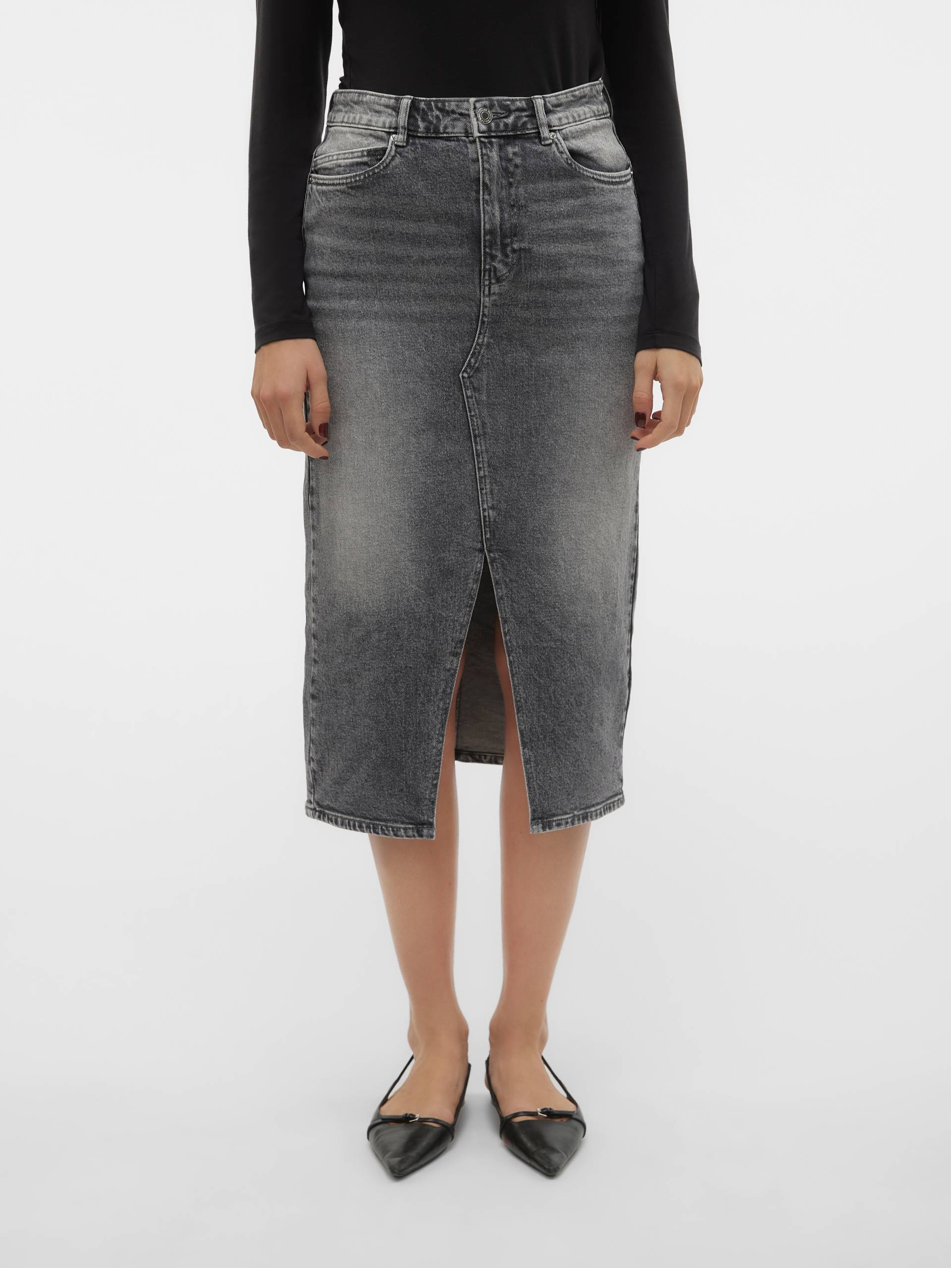 Vero Moda Maxirock »VMVERI HR CALF DENIM SKIRT GA NOOS« Vero Moda Maxirock »VMVERI HR CALF DENIM SKIRT GA NOOS« von Vero Moda