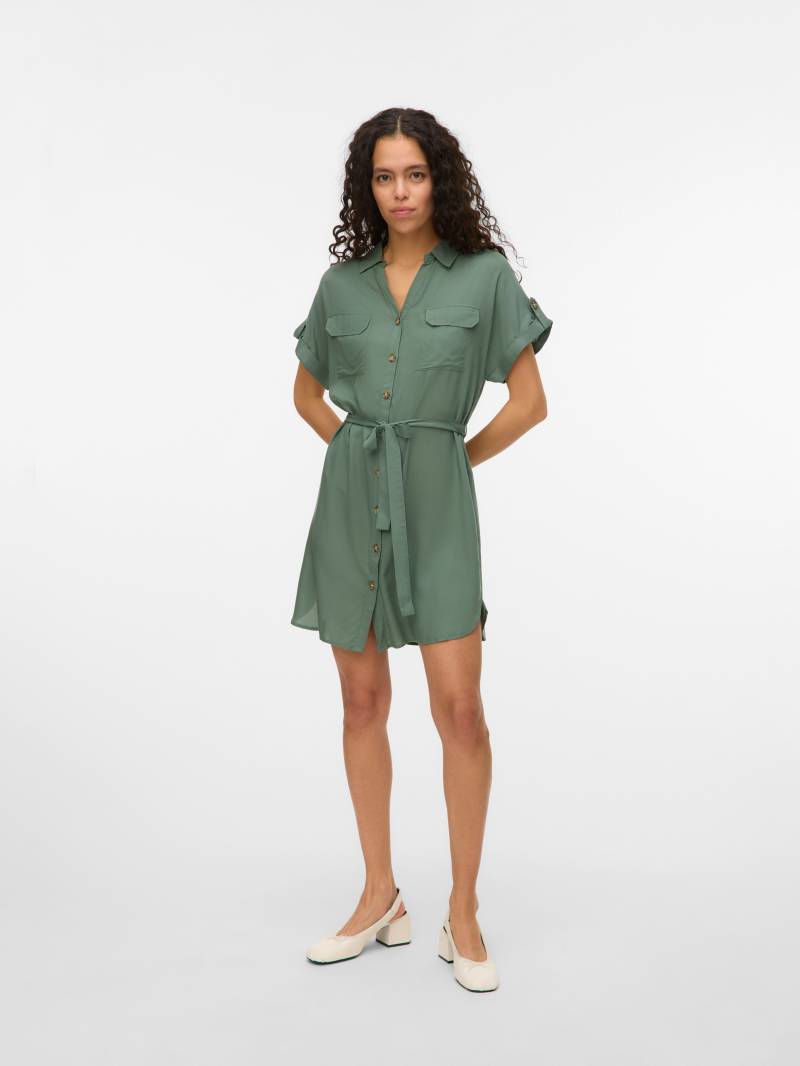 Vero Moda Midikleid »VMBUMPY SS SHORT SHIRT DRESS WVN GA NOOS« von Vero Moda