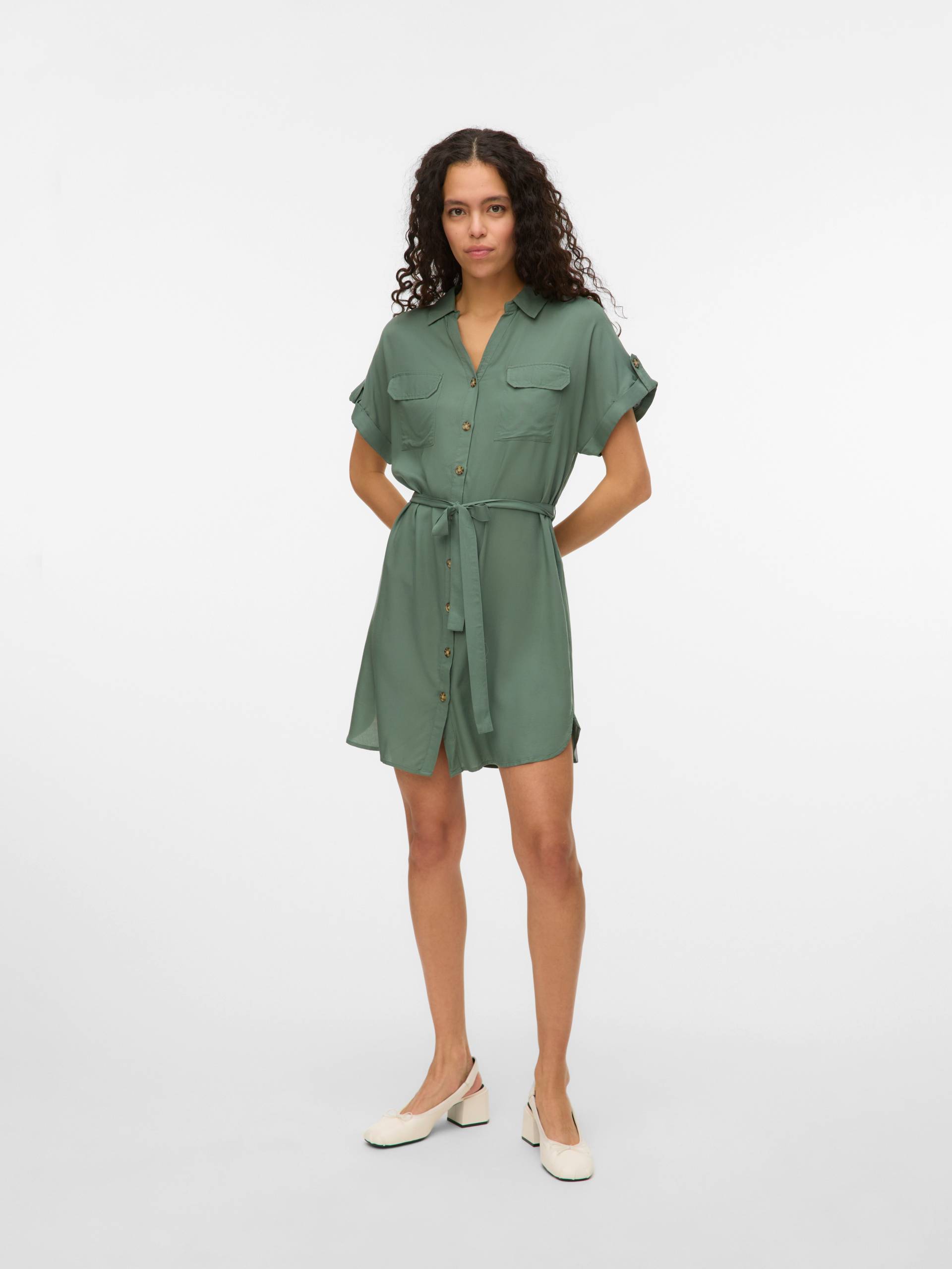 Vero Moda Midikleid »VMBUMPY SS SHORT SHIRT DRESS WVN GA NOOS« Vero Moda Midikleid »VMBUMPY SS SHORT SHIRT DRESS WVN GA NOOS« von Vero Moda