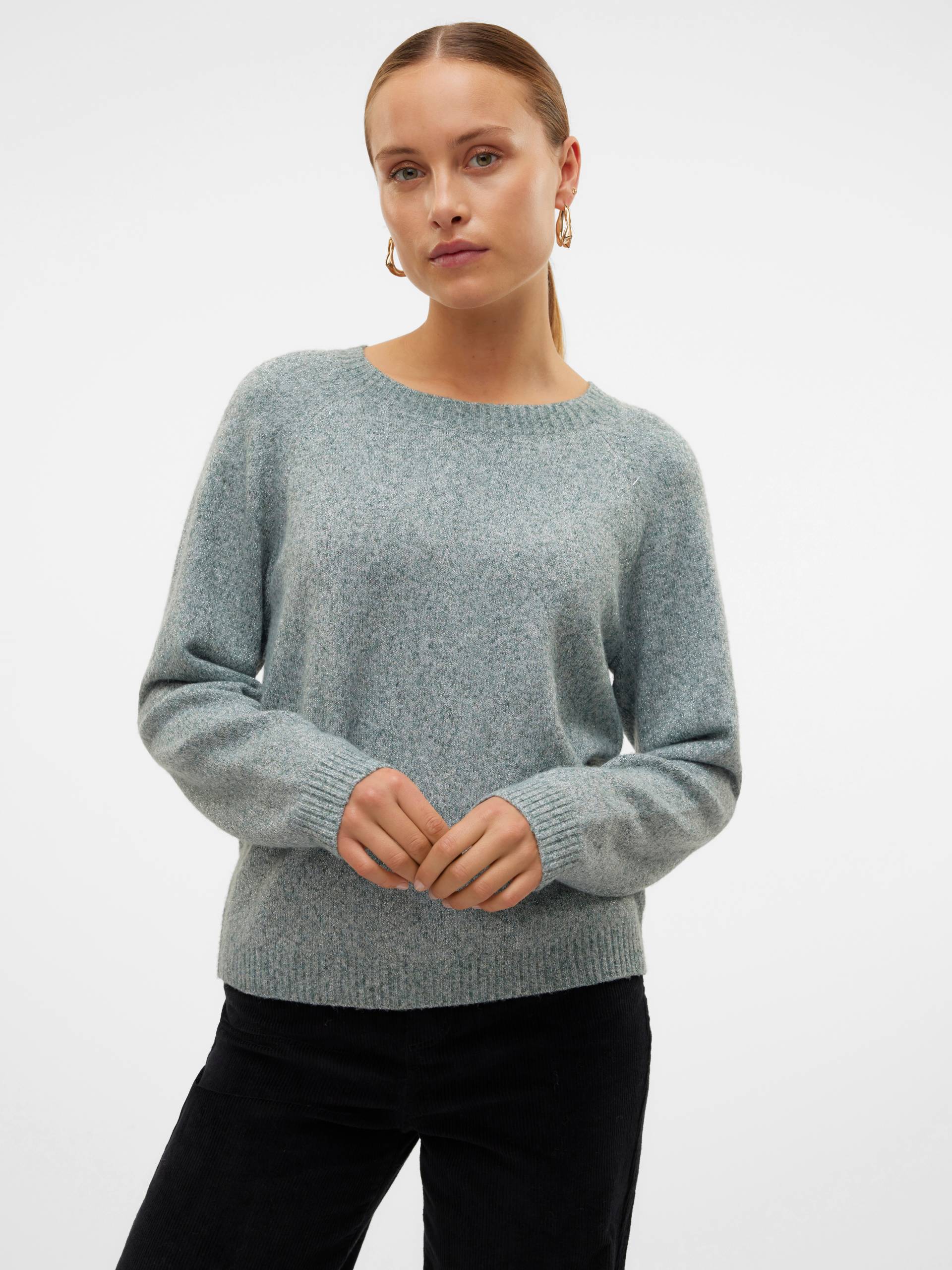 Vero Moda Rundhalspullover »VMDOFFYSHINE LS O-NECK BLOUSE REP NOOS« Vero Moda Rundhalspullover »VMDOFFYSHINE LS O-NECK BLOUSE REP NOOS« von Vero Moda