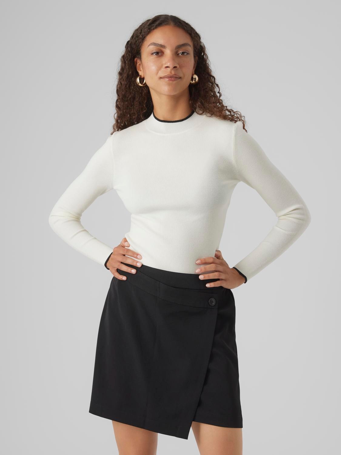 Vero Moda Rundhalspullover »VMFLOUNCY LS HIGHNECK PULLOVER GA« von Vero Moda