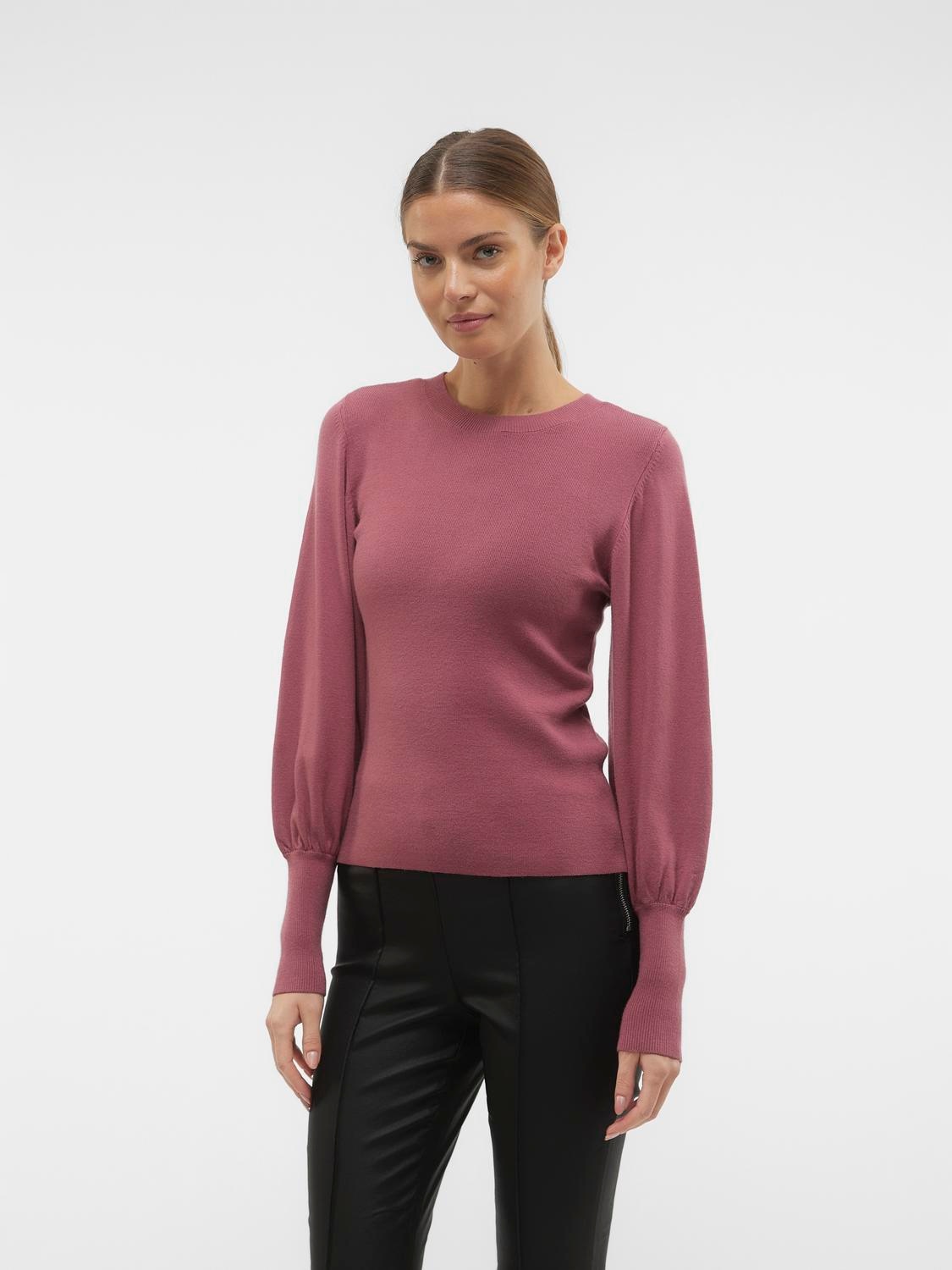 Vero Moda Rundhalspullover »VMHOLLYKARISPUFF LS O-NECK PULLOV GA BOO« von Vero Moda