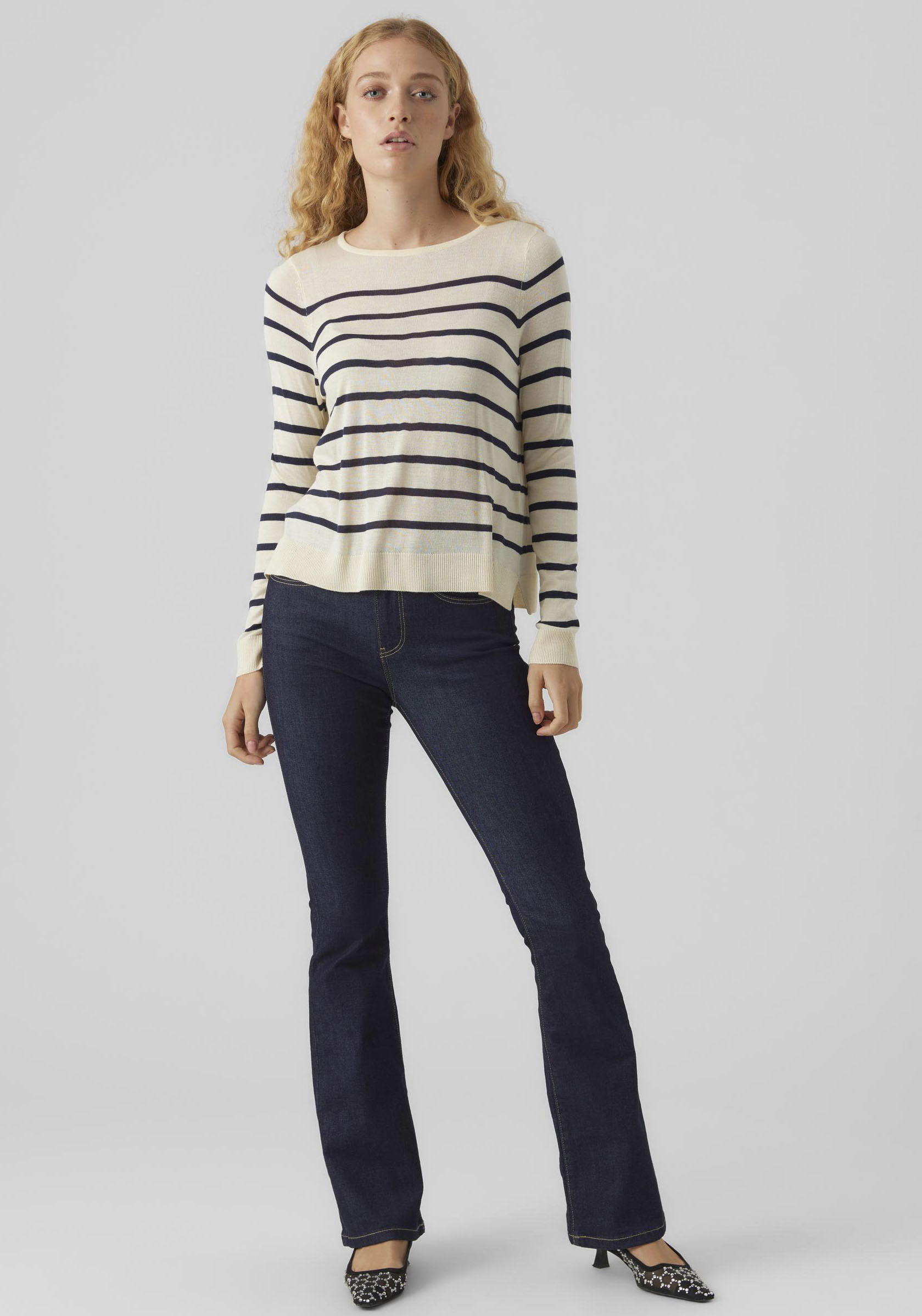 Vero Moda Rundhalspullover »VMNOVA LS O-NECK PULLOVER GA NOOS« von Vero Moda