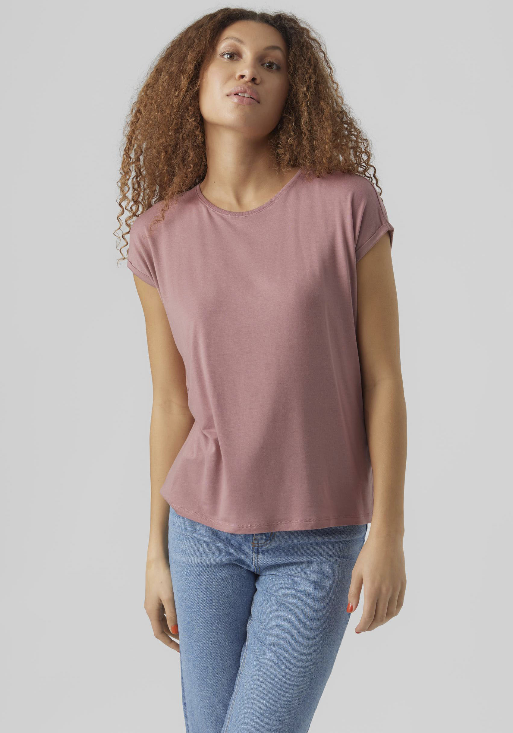 Vero Moda Rundhalsshirt »VMAVA PLAIN SS TOP GAJRS NOOS« Vero Moda Rundhalsshirt »VMAVA PLAIN SS TOP GAJRS NOOS« von Vero Moda