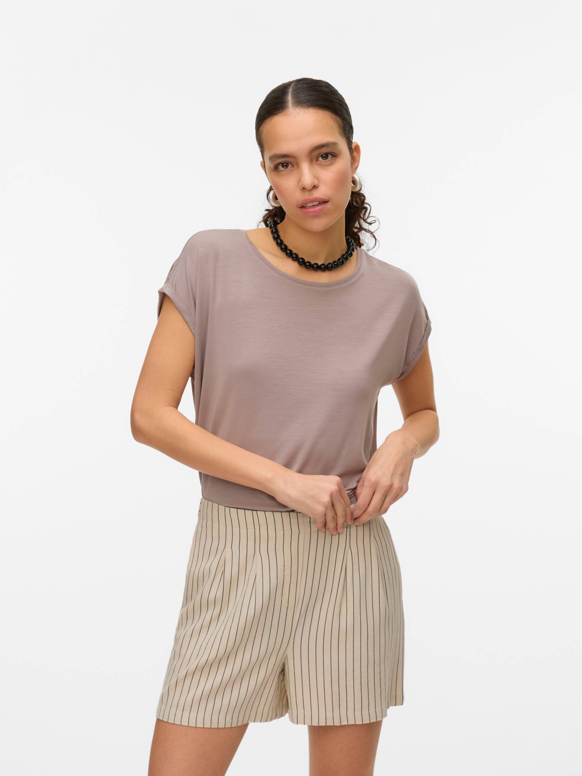Vero Moda Rundhalsshirt »VMAVA PLAIN SS TOP GAJRS NOOS« von Vero Moda