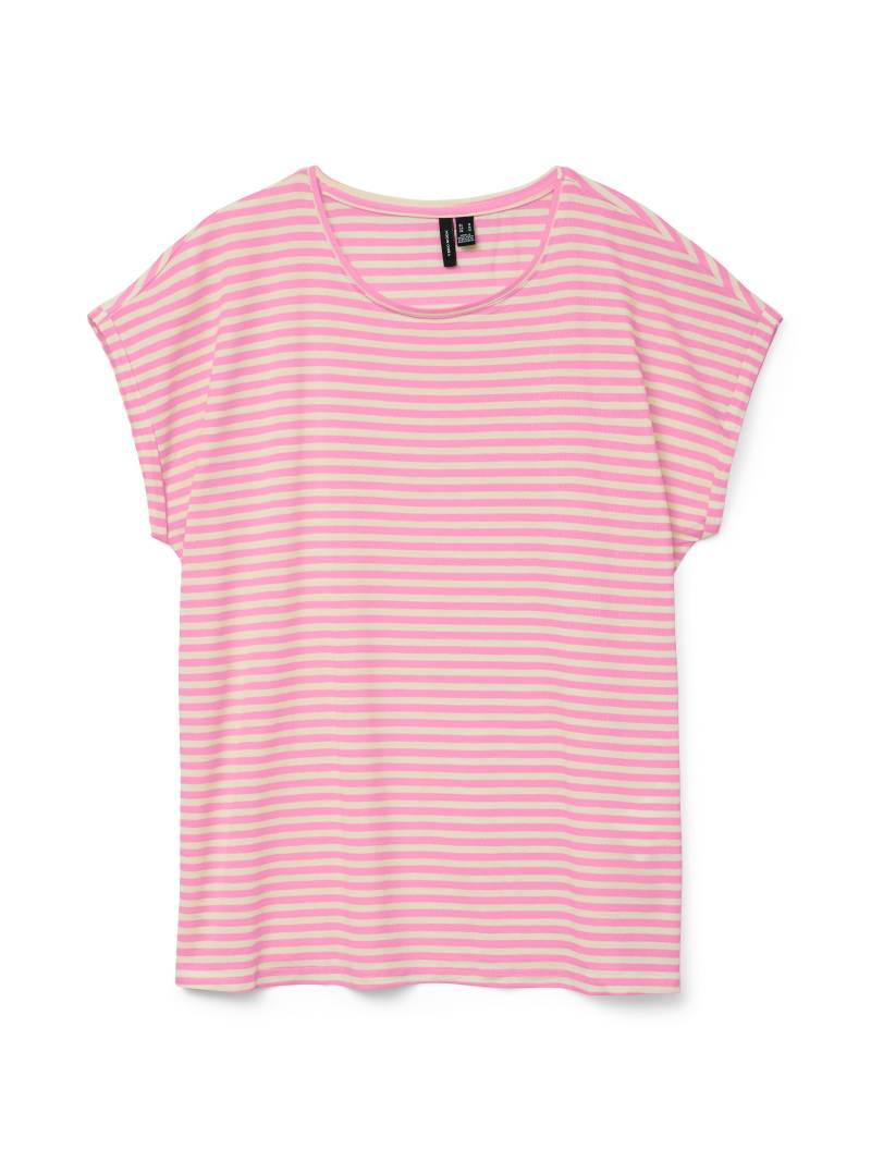 Vero Moda Rundhalsshirt »VMAVA PLAIN SS TOP STRIPE GA JRS NOOS« von Vero Moda