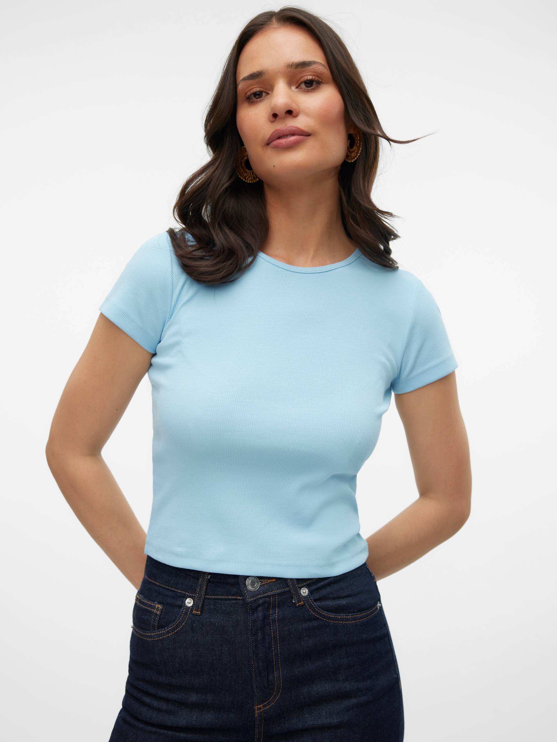 Vero Moda Rundhalsshirt »VMCHLOE SS SHORT TOP JRS NOOS« Vero Moda Rundhalsshirt »VMCHLOE SS SHORT TOP JRS NOOS« von Vero Moda