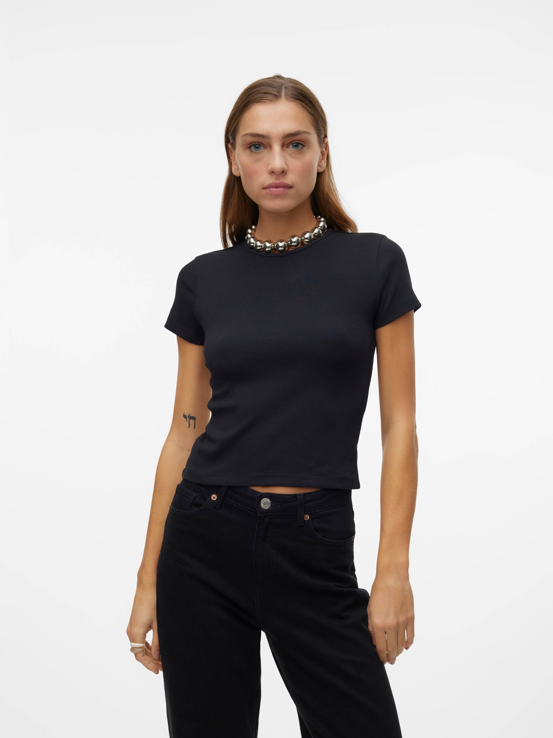 Vero Moda Rundhalsshirt »VMCHLOE SS SHORT TOP JRS NOOS« Vero Moda Rundhalsshirt »VMCHLOE SS SHORT TOP JRS NOOS« von Vero Moda