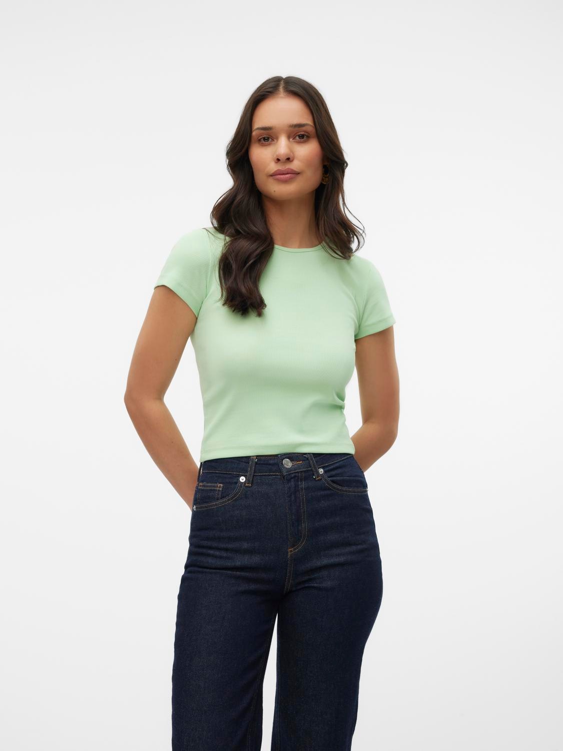 Vero Moda Rundhalsshirt »VMCHLOE SS SHORT TOP JRS NOOS« Vero Moda Rundhalsshirt »VMCHLOE SS SHORT TOP JRS NOOS« von Vero Moda