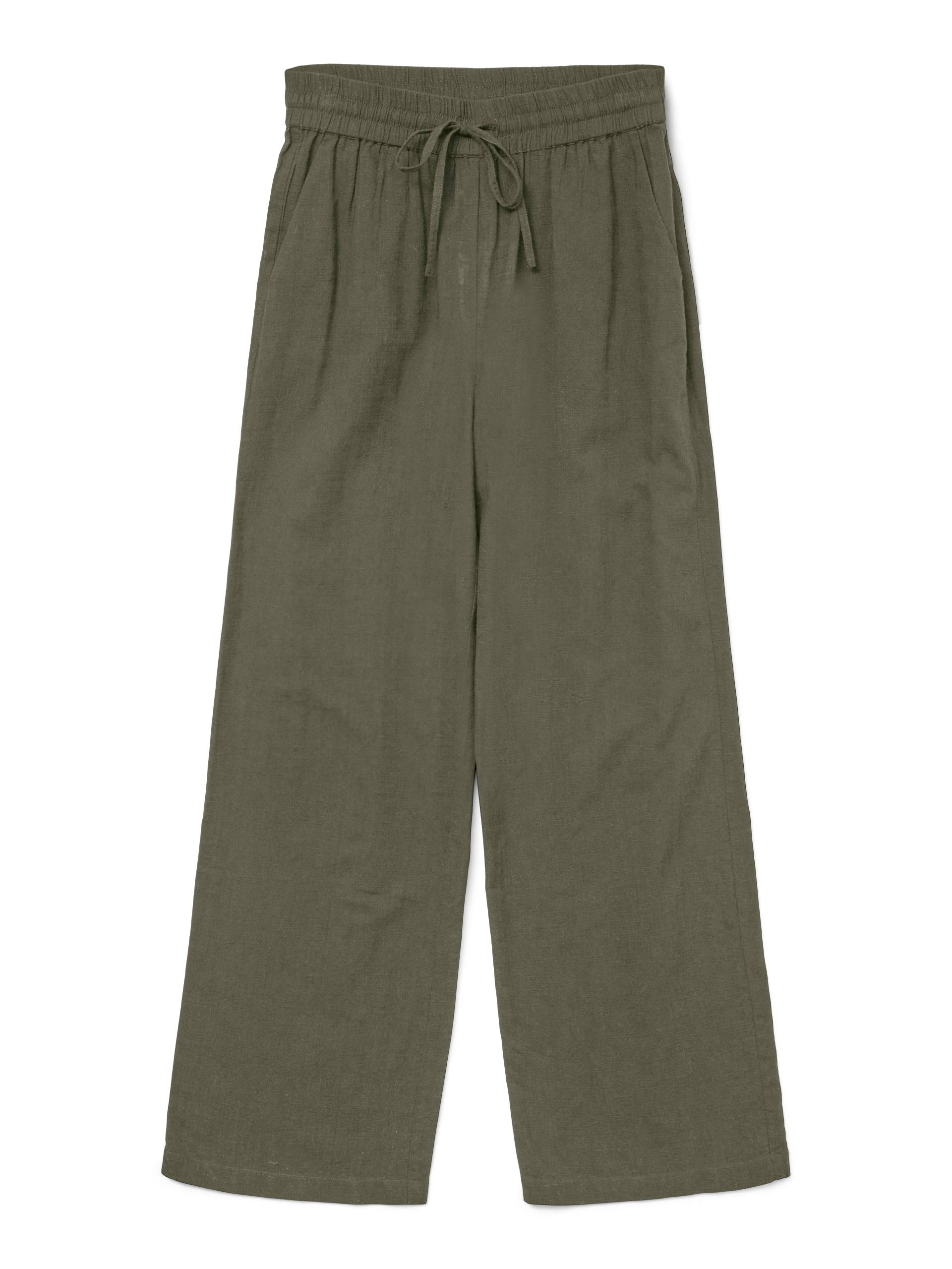 Vero Moda Schlupfhose »VMCAIA MW WIDE PANT WVN NOOS«, mit Leinen Vero Moda Schlupfhose »VMCAIA MW WIDE PANT WVN NOOS«, mit Leinen von Vero Moda