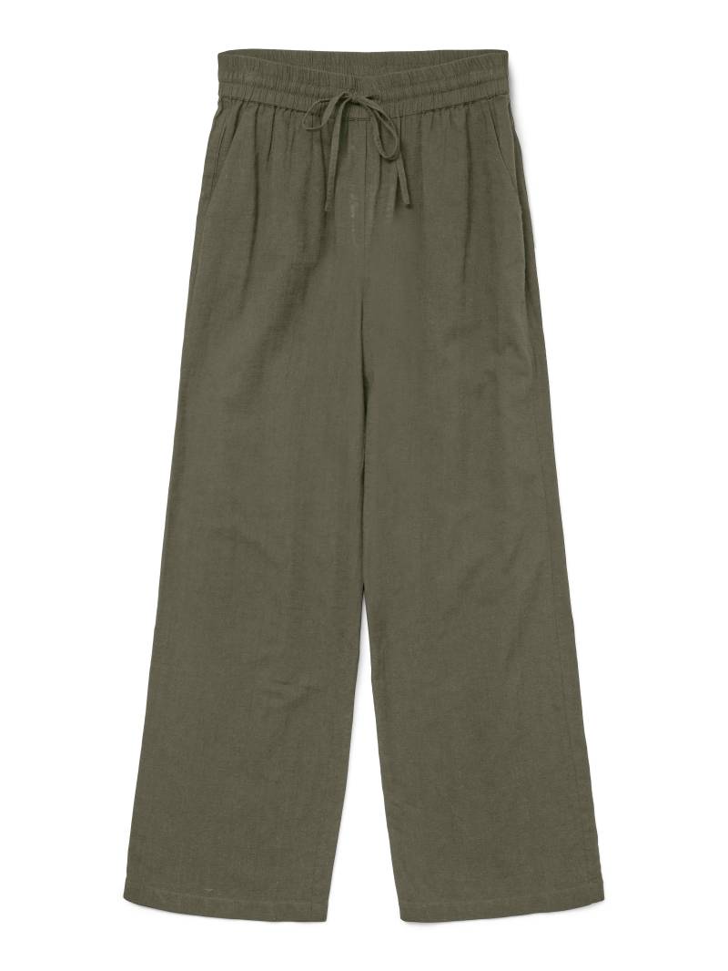 Vero Moda Schlupfhose »VMCAIA MW WIDE PANT WVN NOOS«, mit Leinen von Vero Moda