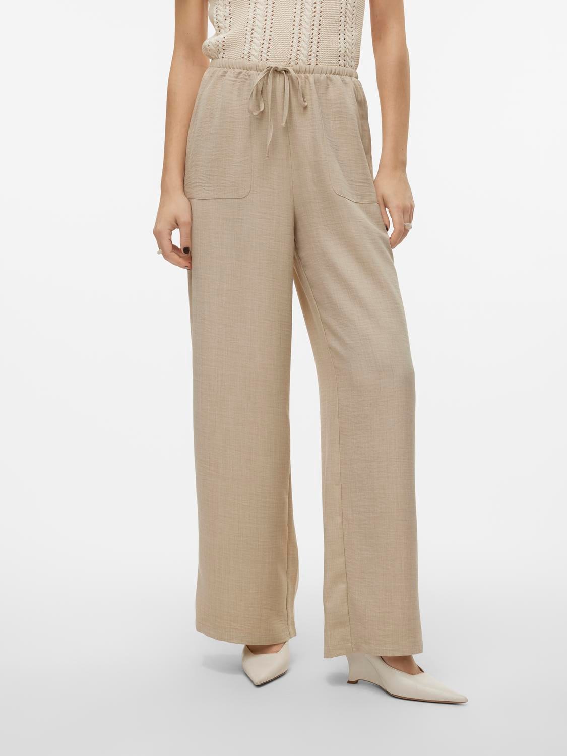 Vero Moda Schlupfhose »VMMELANEY HW LOOSE PANT WVN GA NOOS« von Vero Moda