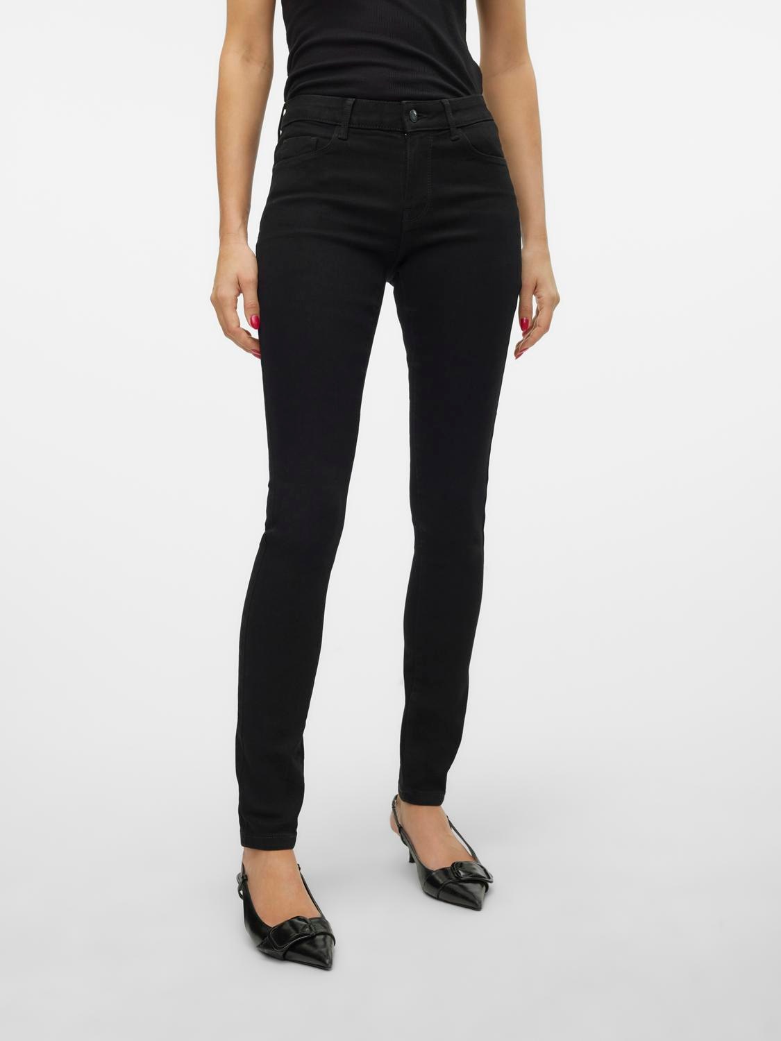 Vero Moda Skinny-fit-Jeans »VMELLY MR SKINNY JEANS BLK NOOS« Vero Moda Skinny-fit-Jeans »VMELLY MR SKINNY JEANS BLK NOOS« von Vero Moda
