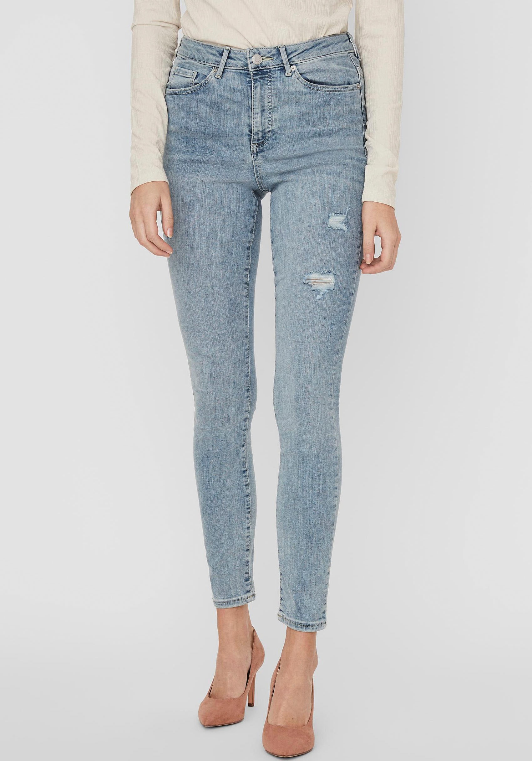 Vero Moda Skinny-fit-Jeans »VMSOPHIA HR SKINNY DESTR J AM314 NOOS« von Vero Moda