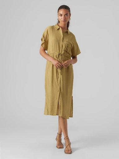 Vero Moda Sommerkleid »VMIRIS S/S SHIRT CALF DRESS WVN NOOS« von Vero Moda