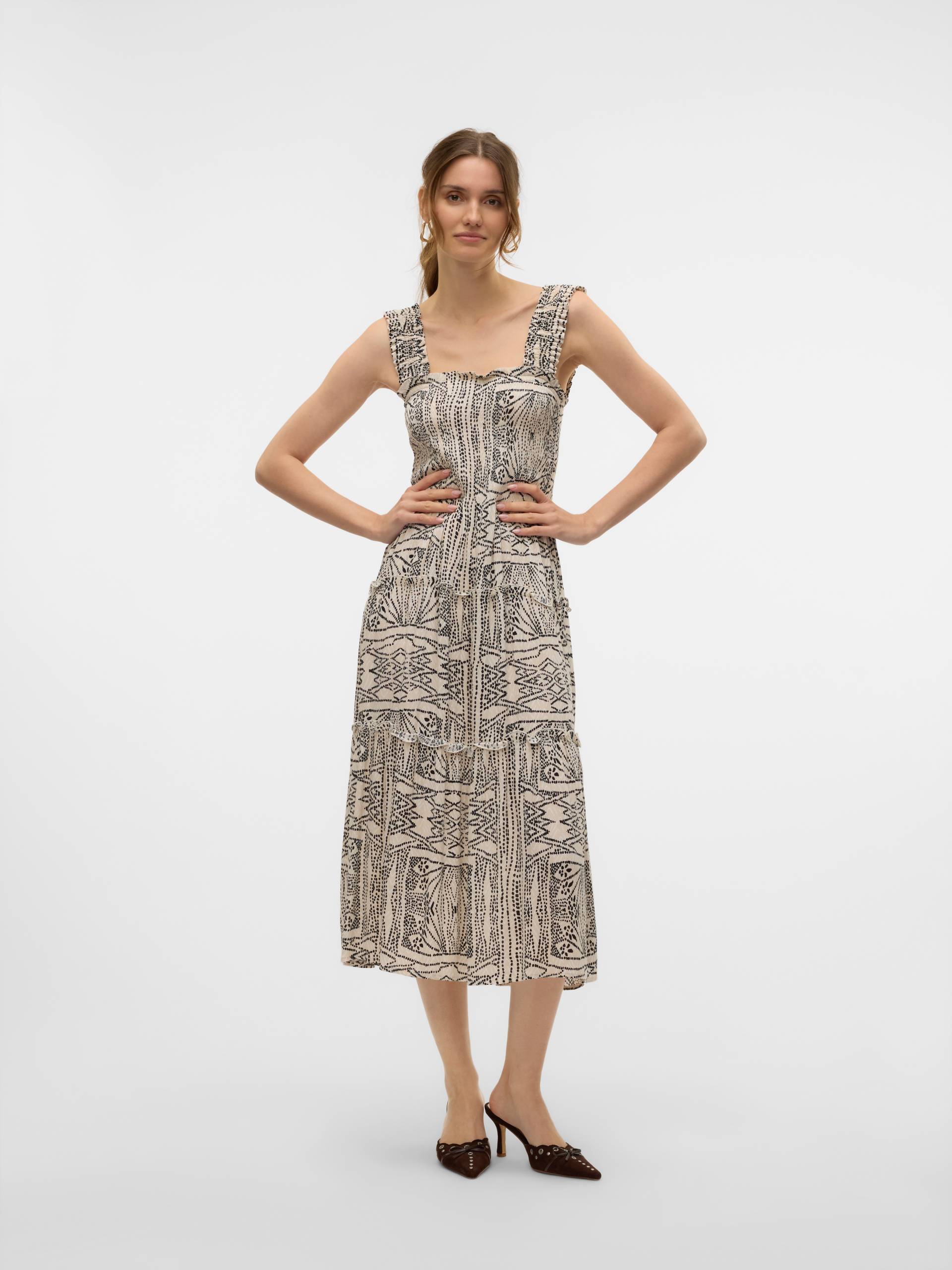 Vero Moda Sommerkleid »VMMENNY SL SMOCK CALF DRESS WVN GA« Vero Moda Sommerkleid »VMMENNY SL SMOCK CALF DRESS WVN GA« von Vero Moda