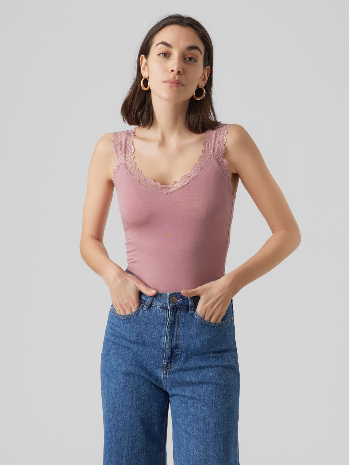 Vero Moda Spitzentop »VMROSA SL TOP JRS NOOS« von Vero Moda