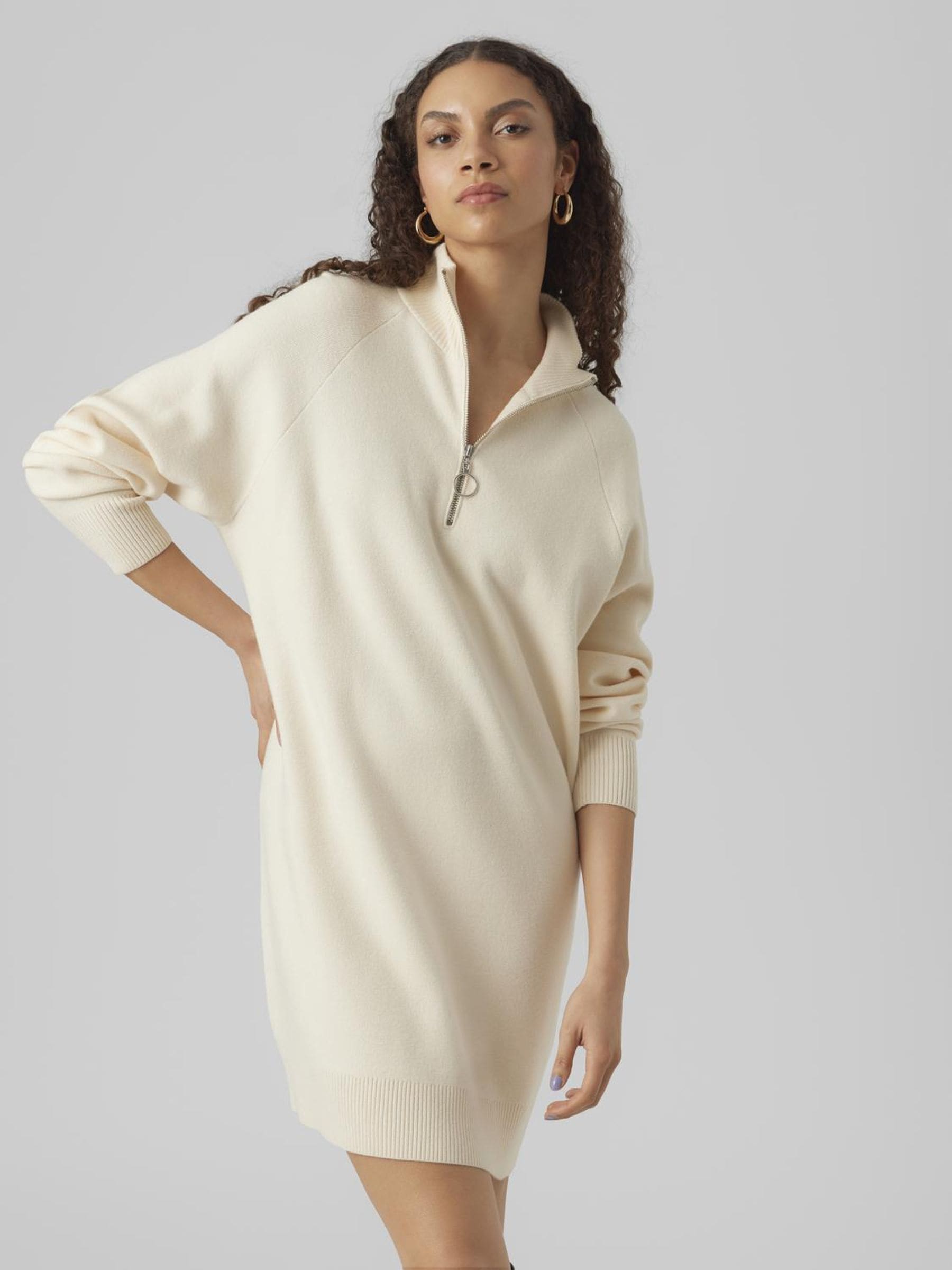 Vero Moda Strickkleid »VMGOLDNEEDLE LS HIGHNCK ZIPPER DRESS REP« Vero Moda Strickkleid »VMGOLDNEEDLE LS HIGHNCK ZIPPER DRESS REP« von Vero Moda