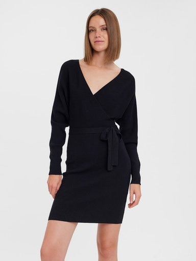 Vero Moda Strickkleid »VMHOLLYREM LS V-NECK DRESS GA NOOS« von Vero Moda