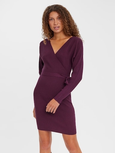 Vero Moda Strickkleid »VMHOLLYREM LS V-NECK DRESS GA NOOS« Vero Moda Strickkleid »VMHOLLYREM LS V-NECK DRESS GA NOOS« von Vero Moda