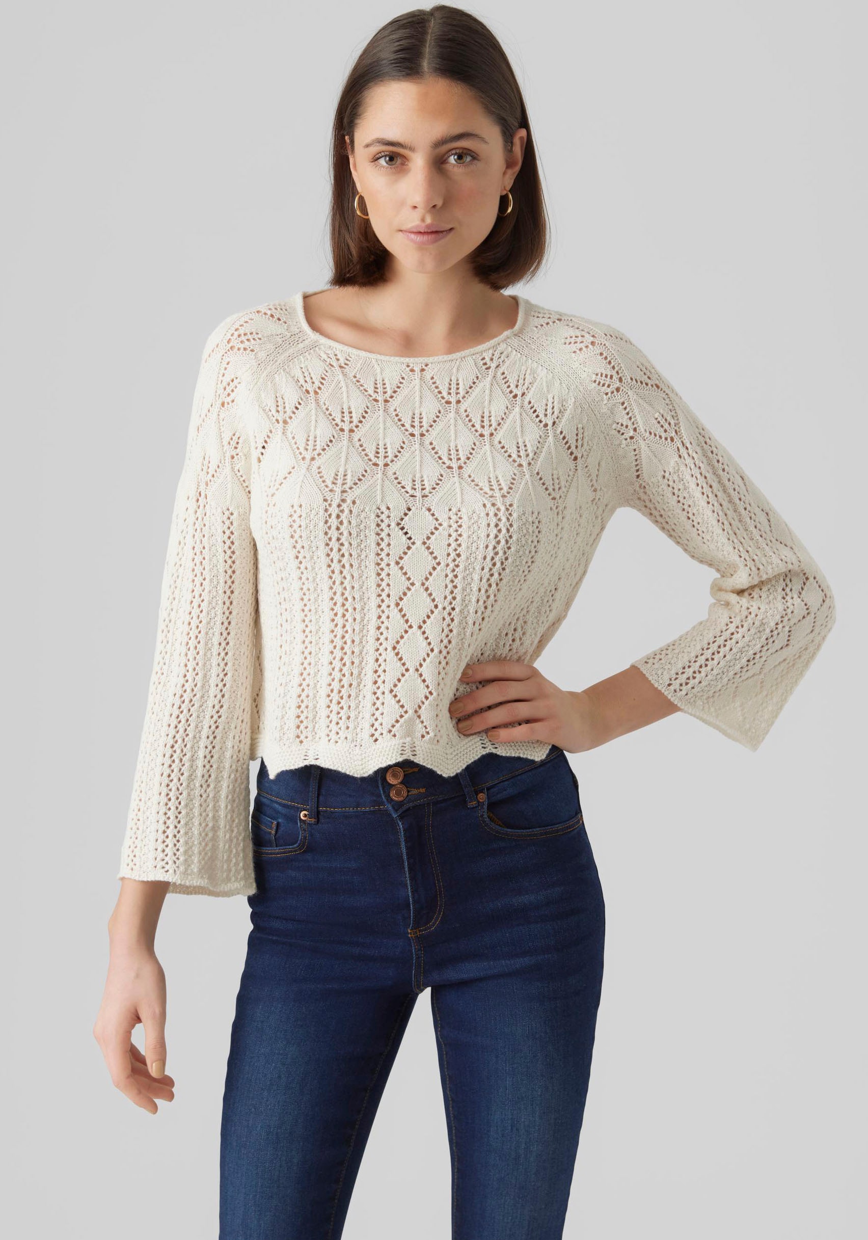Vero Moda Strickpullover »VMGINGER 3/4 BOATNECK PULLOVER GA NOOS« Vero Moda Strickpullover »VMGINGER 3/4 BOATNECK PULLOVER GA NOOS« von Vero Moda