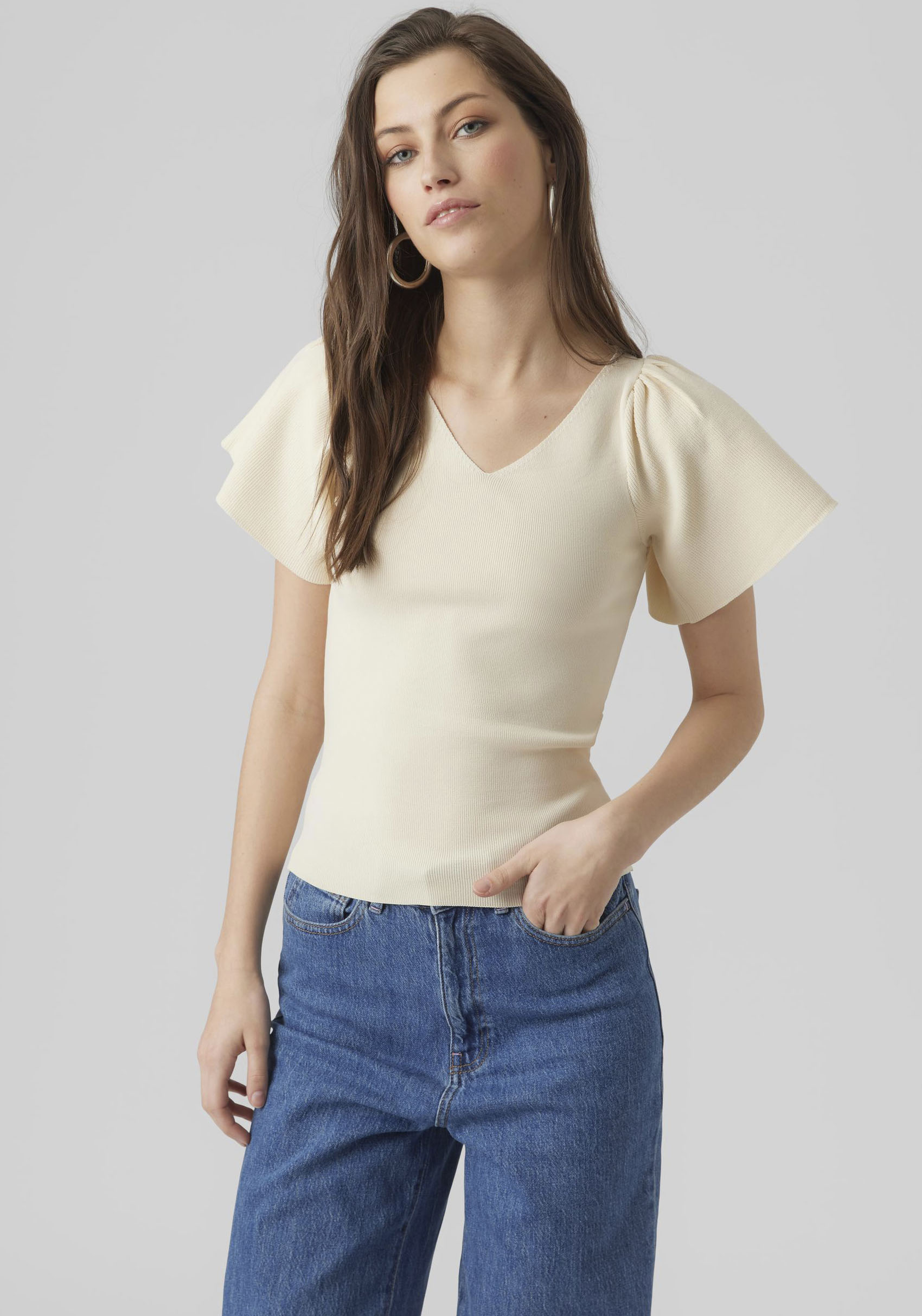Vero Moda Strickpullover »VMGINNY SS V-NECK PULLOVER NOOS« Vero Moda Strickpullover »VMGINNY SS V-NECK PULLOVER NOOS« von Vero Moda