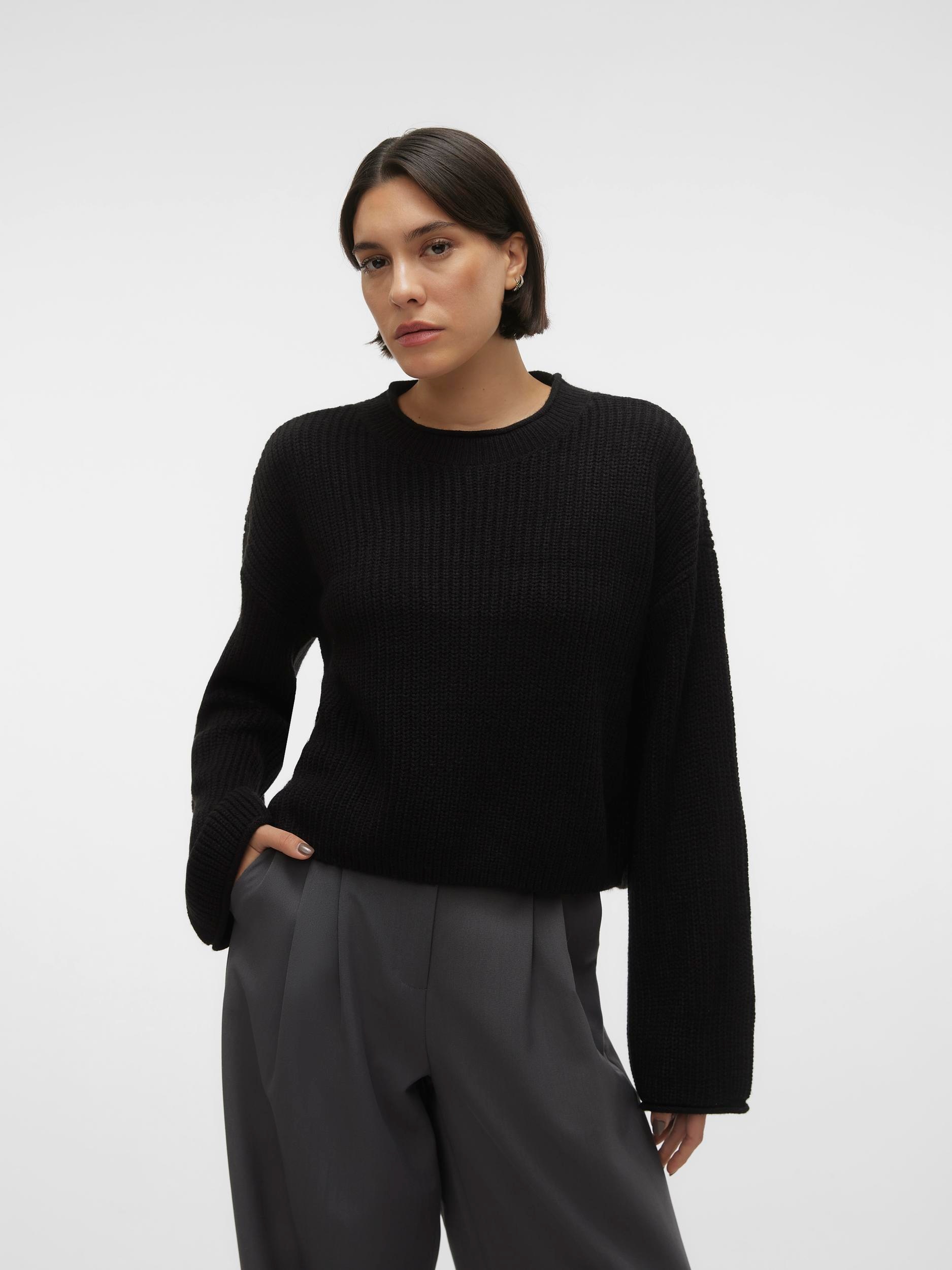 Vero Moda Strickpullover »VMSAYLA LS O-NECK PULLOVER BOO« von Vero Moda