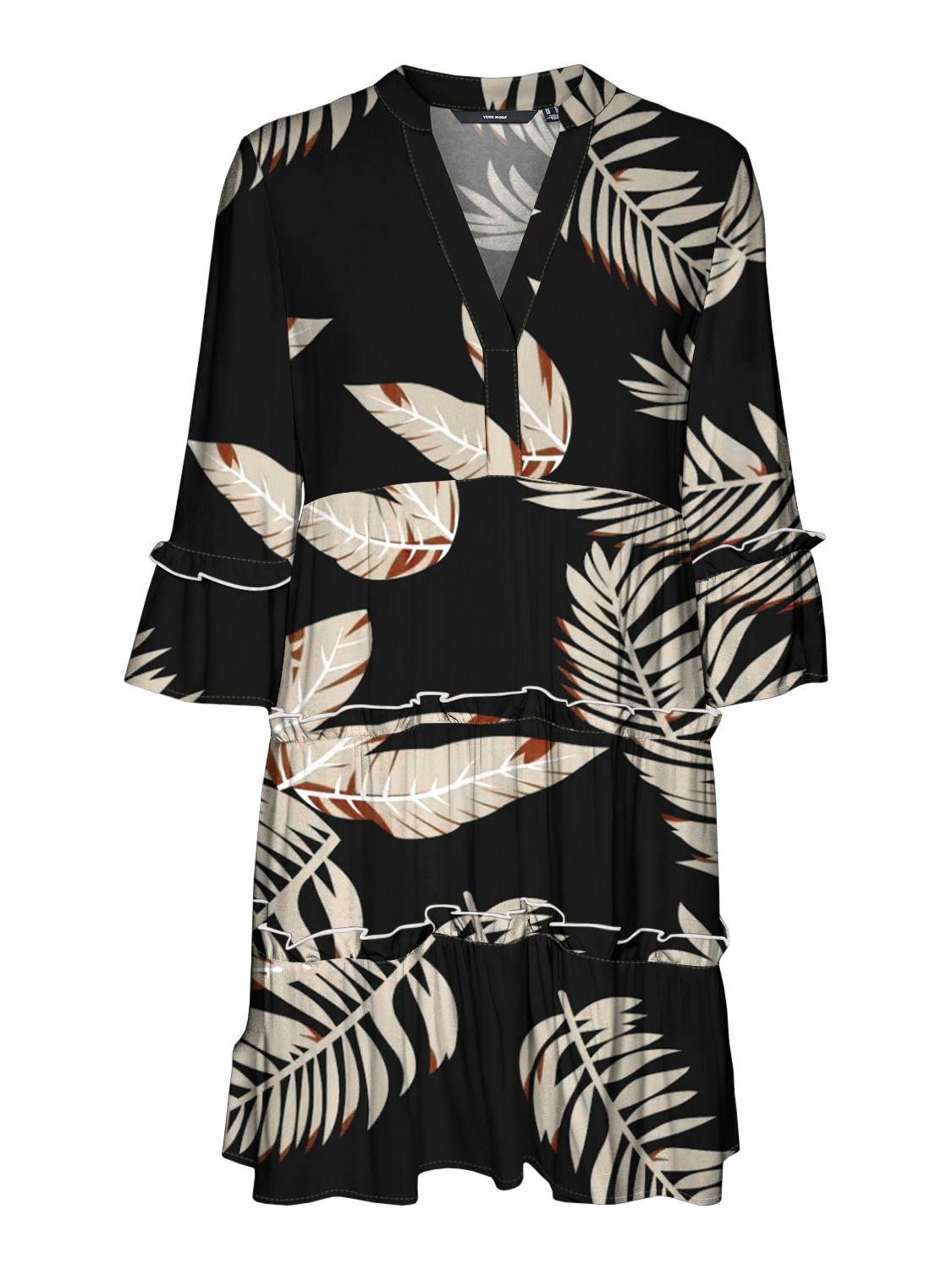 Vero Moda Tunikakleid »VMEASY JOY 3/4 SHORT DRESS WVN GA«, mit Volant von Vero Moda