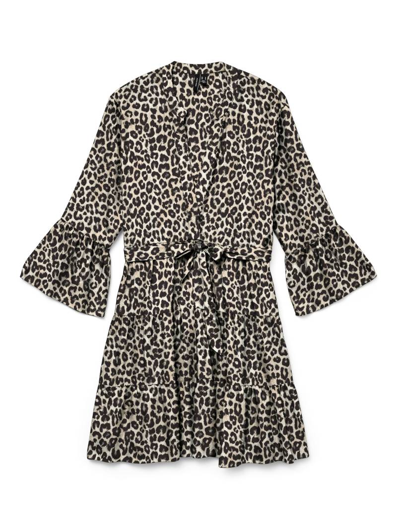 Vero Moda Tunikakleid »VMMELBA 3/4 SHORT BELT DRESS WVN GA NOOS«, mit Volant und Taillen-Bindegürtel von Vero Moda