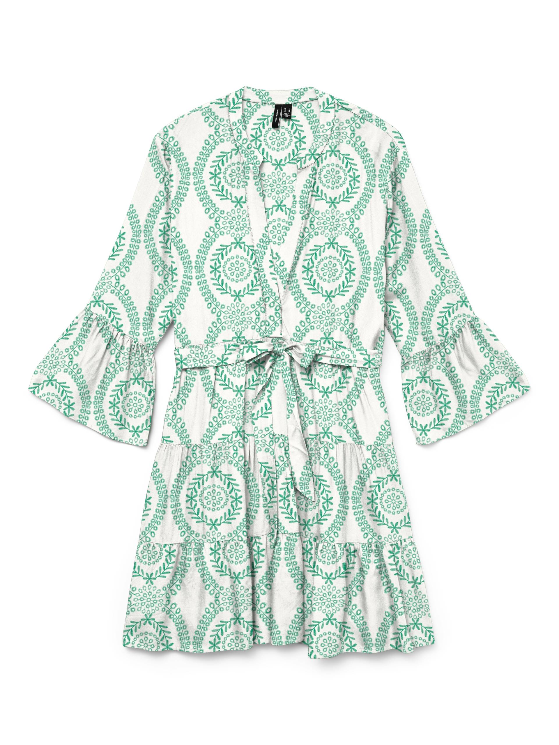 Vero Moda Tunikakleid »VMMELBA 3/4 SHORT BELT DRESS WVN GA NOOS«, mit Volant und Taillen-Bindegürtel Vero Moda Tunikakleid »VMMELBA 3/4 SHORT BELT DRESS WVN GA NOOS«, mit Volant und Taillen-Bindegürtel von Vero Moda