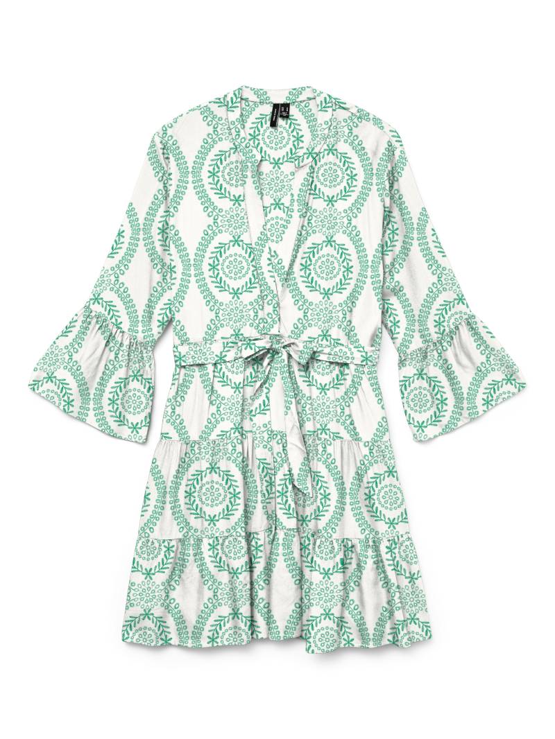 Vero Moda Tunikakleid »VMMELBA 3/4 SHORT BELT DRESS WVN GA NOOS«, mit Volant und Taillen-Bindegürtel von Vero Moda