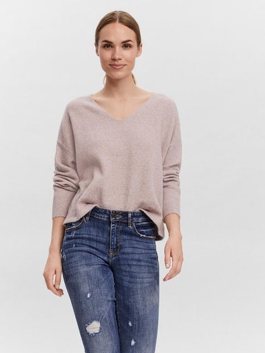 Vero Moda V-Ausschnitt-Pullover »VMDOFFY LS V-NECK BLOUSE GA NOOS« von Vero Moda