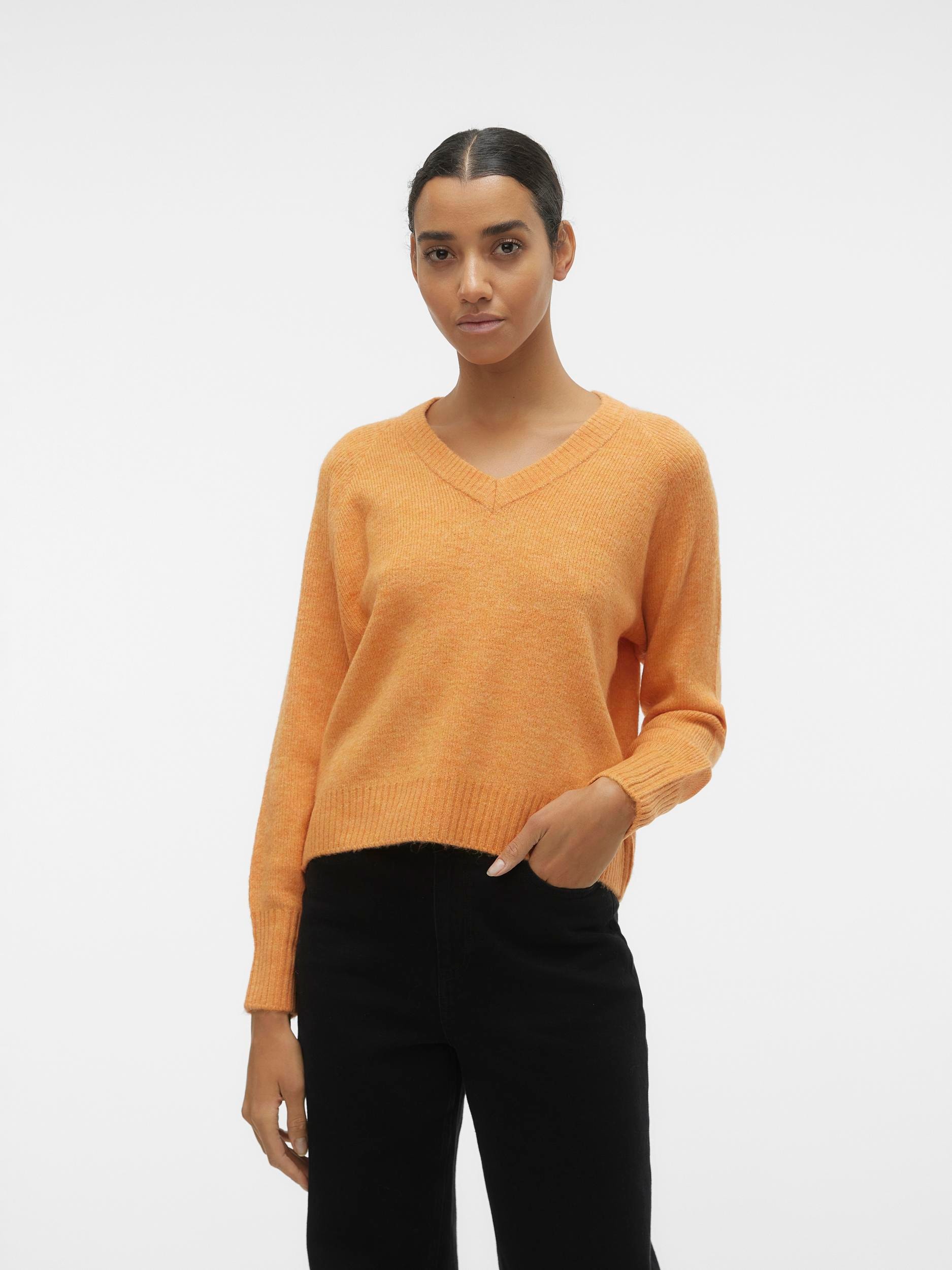 Vero Moda V-Ausschnitt-Pullover »VMELLYLEFILE LS V-NECK PULLOVER« von Vero Moda