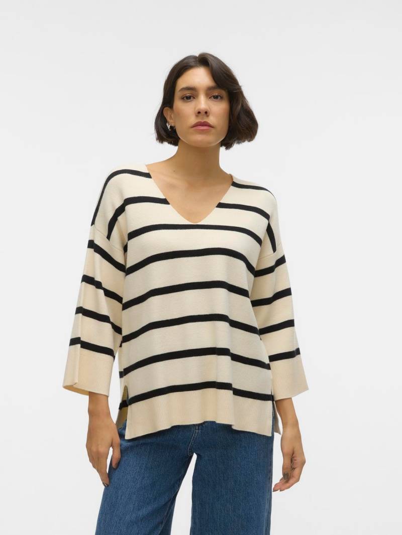 Vero Moda V-Ausschnitt-Pullover »VMSABA 3/4 V-NCK STRIPE PULLOVER GA NOOS« Vero Moda V-Ausschnitt-Pullover »VMSABA 3/4 V-NCK STRIPE PULLOVER GA NOOS« von Vero Moda