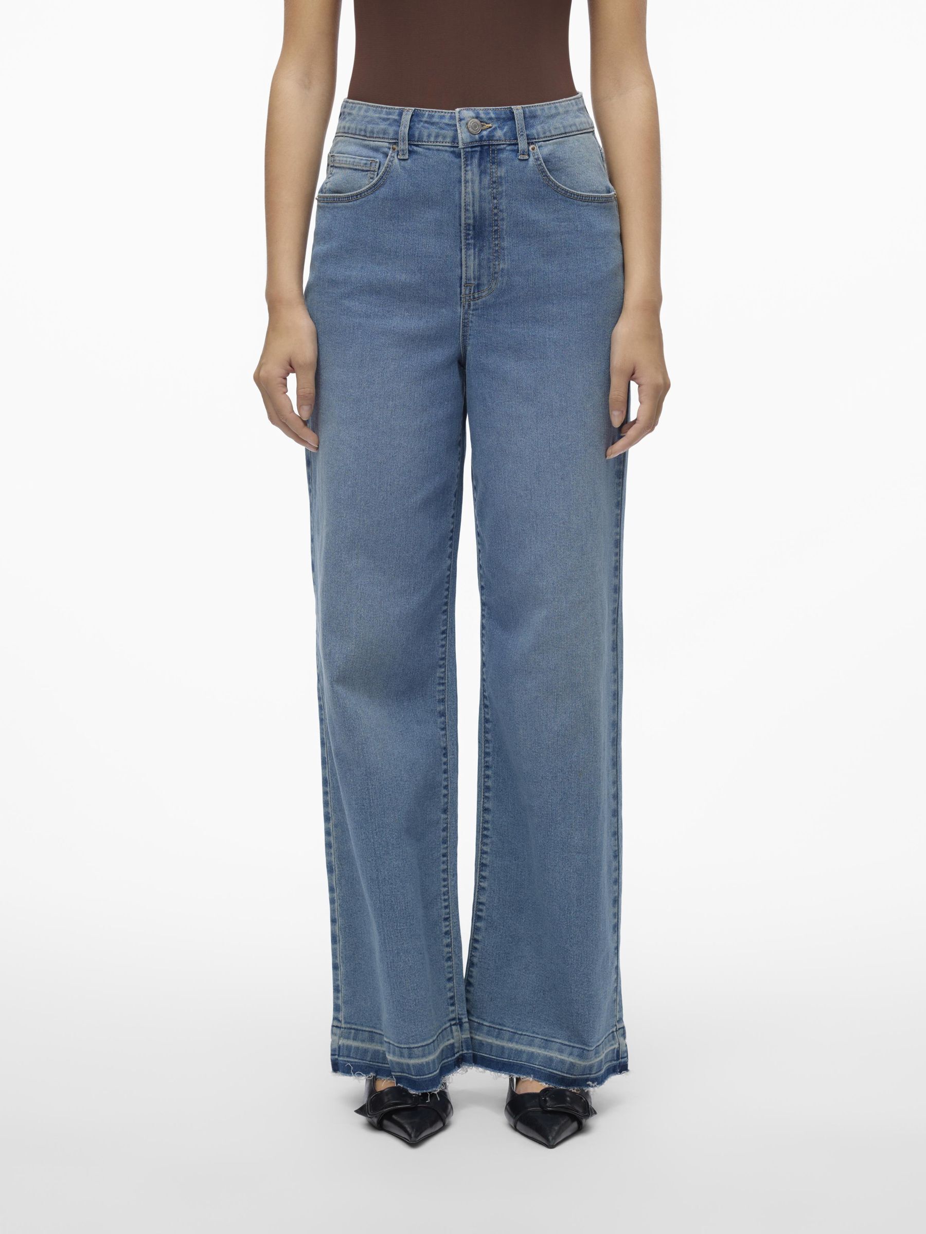 Vero Moda Weite Jeans »VMKATHY HR LOOSE WIDE FOLD DOWN J VI3371« Vero Moda Weite Jeans »VMKATHY HR LOOSE WIDE FOLD DOWN J VI3371« von Vero Moda