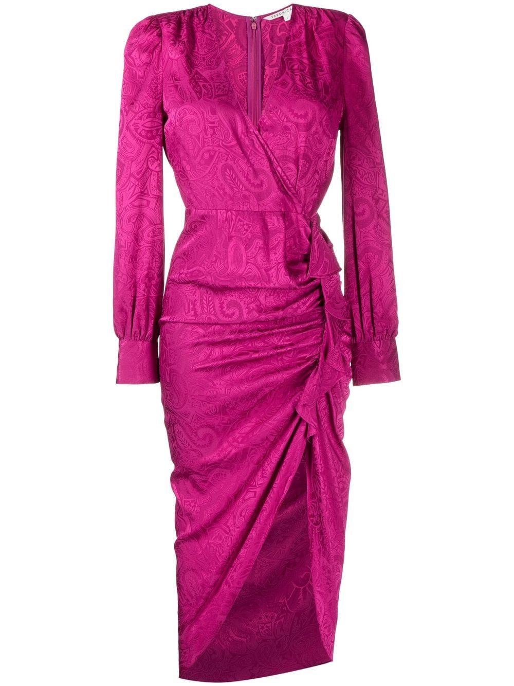 Veronica Beard Weiss draped midi-dress - Purple von Veronica Beard